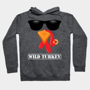 Wild Turkey Face Thanksgiving Halloween Costume Hoodie